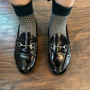 Horsebit patent loafers